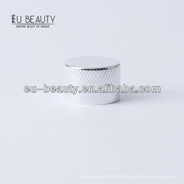Shiny silver aluminium cap for perfume bottle
